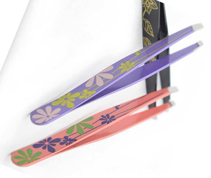 SHAHZIK INTERNATIONAL Handmade Stainless Steel Eyebrow Tweezers Lightweight Beauty Tool No <b>Gap</b> Slanted Tip Facial Hair Removal - Product Image 2