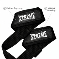 Sangles de levage pour musculation, entraînement de force et cross-training, avec fermeture auto-agrippante, en nylon/polyester/rayonne, personnalisables pour