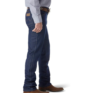 กางเกงยีนส์ทรงคาวบอยผู้ชาย ทรงสลิมฟิต สไตล์ตะวันตก ผ้ายีนส์คลาสสิก ยืดได้ เอวปกติ - Product Image 2