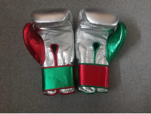 No Boxing No Life Pro Training Boxing Gloves Mexican Style Hook & Loop Premium Genuine Leather Sparring Gloves - Product Image 4