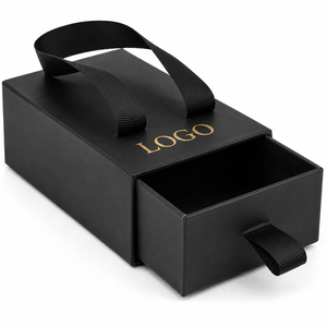 Custom High Quality Rigid Cardboard Drawer Sliding Gift Ribbon Box Luxury UV Coating Matt Lamination Perfume Packaging <b>Watches</b> - Product Image 3