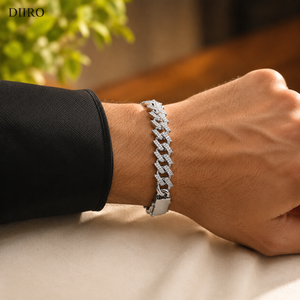 Hip Hop Style Iced Out Moissanite Bracelet <b>for</b> Women and <b>Men</b> 925 Sterling Silver Round Brilliant Cut Jewelry - Product Image 5