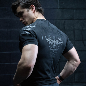 Camiseta Deportiva de Manga Larga para Hombre, Diseño Sublimado Personalizado, Compresión, Estilo Urbano, para Gimnasio y Fisicoculturismo - Product Image 4