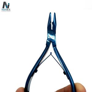 Alicates profesionales para extensiones de cabello de acero inoxidable azul, embalaje personalizado, herramienta para abrir cuentas de alta calidad - Product Image 3