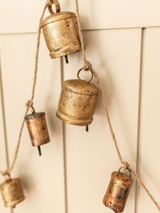 Home decor Gold Metal Bell Set Customizable Size Shape Eco-Friendly Handmade Modern <b>Christmas</b> Tree Custom Logo High Standard - Product Image 3