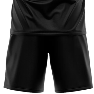 Uniforme de Fútbol para Hombre en Negro, Dorado Antiguo y Rojo, Conjunto de Camiseta y Pantalones Cortos Sublimados para Entrenamiento y Competencia Deportiva - Product Image 5