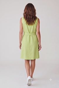 Vestido Camisero Bohemio Ecológico con Estampado Floral y Botones de Algodón, Corte Regular, Largo hasta el Suelo, Ligero, para Uso Diario en Verano - Product Image 2