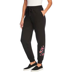 Pantalones Deportivos de Mujer con Bordado de Última Moda, con Costuras Delicadas y Ajuste Cómodo para Uso Diario - Product Image 1