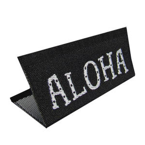 ป้ายทอสำหรับผู้ผลิตเสื้อผ้า ป้ายแบรนด์ของคุณเอง พับปลาย ปักด้วยด้ายโลหะ สำหรับรองเท้า เสื้อผ้า ป้ายหลัก ป้ายผ้า - Product Image 3