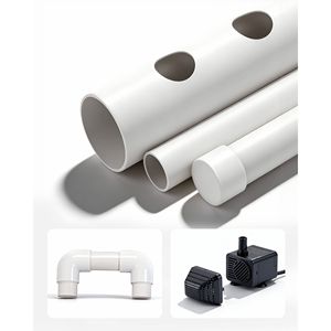 Kit Sistema di Coltivazione Idroponica a 3 Livelli con 108 Posti, Tubi UPVC Rinforzati e Irrigazione Temporizzata - Product Image 3