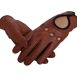 Gants de conduite en cuir unisexes de qualité supérieure pour l'hiver, gants de protection respirants à doigts complets, durables et de haute qualité, personnalisables - Product Image 3