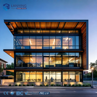 Edificio de Oficinas con Estructura de Acero Duradera, Espacio de Oficina Comercial Personalizado de Alta Calidad con Estructura de Acero, Oficina Prefabricada de Acero