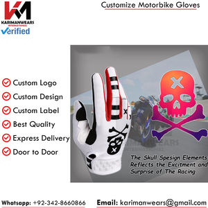 Gants de motocross durables, gants de protection à doigts entiers pour VTT, avec paume absorbant les chocs, articulations renforcées et poignet réglable - Product Image 4