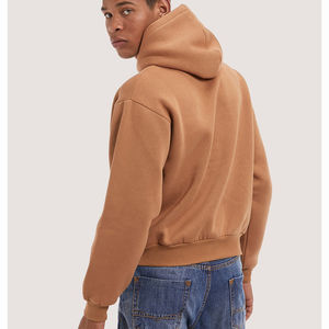 Sudadera con capucha de primera calidad para hombre, con cremallera, mezcla de algodón, corte holgado, con cremallera, para hombre, con logo personalizado, unisex. - Product Image 5