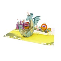 Carte de vœux créative en papier 3D style animal, faite à la main, impression offset pour femmes et hommes - Message Joyeux Anniversaire Viet-craft