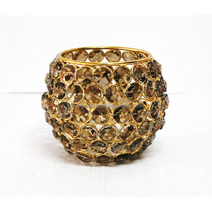 Décoratif de Noël T-Light Holder prix d'usine or bougies chauffe-plat bougeoir romantique décoration de table K9 cristal - Product Image 1