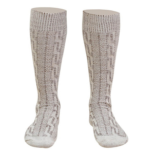 High-Performance Unisex Crew <b>Socks</b> Jacquard Non-Slip Design Breathable Sweat-Absorbent 100% Cotton Extra <b>Long</b> Game-Ready - Product Image 4