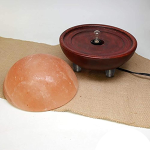 Lampe en sel de l'Himalaya rouge, pierre de cristal naturelle, avec une lueur décorative chaude, pour chambre à coucher, bureau, salon et espaces de détente - Product Image 3