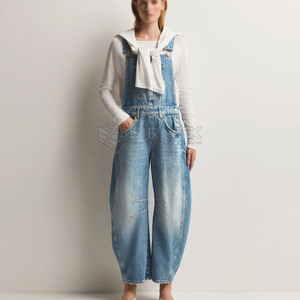 High Quality <b>Women</b> Jeans <b>Overall</b> Casual Workwear Dungarees Streetwear Fashion Bib <b>Overalls</b> Comfortable Adjustable Straps - Product Image 3