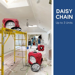 Purificateur d'air avec filtration en 3 étapes, machine à air négatif empilable pour usage industriel et commercial, purificateur d'air robuste - Product Image 3