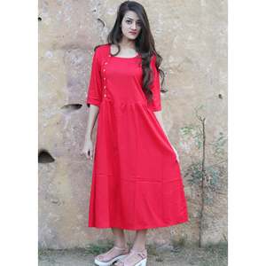 Robe Courte Rouge Col Carré Respirante Élément de Mode Simple Silhouette Ample Taille Naturelle Taille XS pour Occasions Quotidiennes - Product Image 4