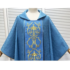 Robes de chœur de gospel sur mesure, couleur personnalisée, broderie, étole d'église, logo personnalisé, respirantes, confortables, 2026, sur mesure, haute qualité - Product Image 4