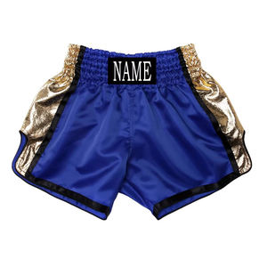 Pantalones Cortos de Muay Thai con Logotipo Personalizado, Sublimados, Ligeros, de Secado Rápido, Tela Satinada, para Entrenamiento Profesional en Gimnasio - Product Image 5