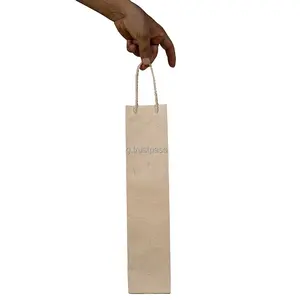 wine bottle packaging paper bag Premium handmade-custom size-custom print Eco friendly forest product custom color paper bag