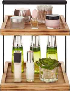 Étagère murale métallique multifonctionnelle à double niveau de qualité export pour la cuisine, la salle de bain, le bureau et le rangement domestique, disponible à la vente - Product Image 3