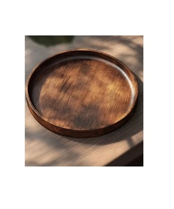 Customized Color Irregular Shaped Durable Wood Serving Tray <b>Modem</b> Style for Home Restaurant Hotel Use Top Selling New Arrival - Product Image 6