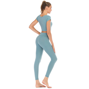 Conjuntos de Yoga para Mujer al por Mayor, Top Deportivo de Alta Sujeción en Spandex/Nylon, Cómodo para Uso Diario, Ideal para Fitness, Entrenamiento, Running y Gimnasio - Product Image 5