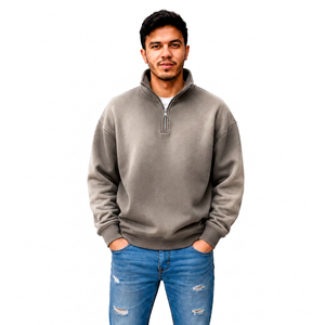 Fabricante de Ropa Urbana Personalizada para Hombre: Sudadera con Cierre de Cremallera, Bordado en el Pecho, Venta al por Mayor, Marca Privada, OEM, Proveedor de Ropa - Product Image 2