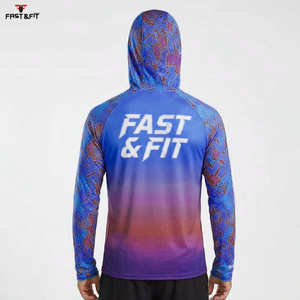 Wholesale Price Sublimation Fishing Hoodie In Cheap Price <b>Top</b> Seller Custom Made Lightweight Fishing Hoodie For Men - Product Image 6