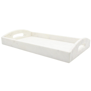 Bandeja Rectangular de Mármol Blanco Natural de Alta Calidad con Asas, Ecológica, Decorativa para Bodas, Plato de Cocina a Bajo Precio - Product Image 4