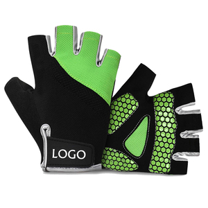 Gants de cyclisme en cuir de haute qualité pour hommes – Gants de vélo confortables antidérapants à demi-doigts, vente en gros et sport personnalisé - Product Image 1