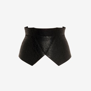 Black Genuine Lambskin Leather <b>Women</b> <b>Corset</b> Waist Belt Shapewear Custom Color Sample & Customization Service Available - Product Image 6