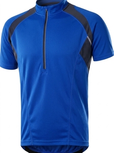 เสื้อจักรยานผู้ชายแบบซิปครึ่งตัว ระบายอากาศ แห้งเร็ว แขนสั้น น้ำหนักเบา ชุดกีฬาปั่นจักรยาน รับผลิตตามแบบทีม - Product Image 5