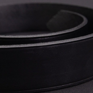 Ceinture en cuir pour homme, finition lisse, cuir véritable de qualité supérieure, boucle durable, style classique pour club. - Product Image 5