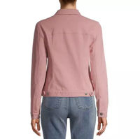 Veste Courte en Jean Slim Décontractée à Manches Longues pour Femme, Personnalisable avec Logo, Haute Qualité, Tendance Extérieure, OEM, En Stock