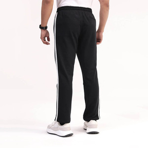 Vente en gros – Nouveau pantalon décontracté pour homme, coupe slim, droit, avec empiècements latéraux blancs, confortable, léger, 100 % coton toile, idéal pour l'entraînement - Product Image 2