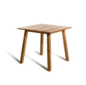 Table à manger carrée en bois moderne, écologique et durable, avec pieds en bois massif et design minimaliste pour usage domestique - Product Image 1