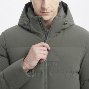 Best Choice Men Long <b>Bench</b> <b>Coat</b> Hooded Full Front Zipper Waterproof Lightweight Warm Padded Puffer Outdoor Wholesale Clothing - Product Image 6
