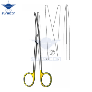 กรรไกร Mayo-Lexer ขนาด 16 ซม. / 6-1/4 นิ้ว ปลายทู่ ตรง สีทอง TC สำหรับผ่าตัดและทางการแพทย์ - Product Image 2