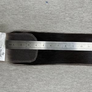 Fermetures de qualité fiable avec cuticules alignées, cheveux vierges bruts non traités, cheveux naturels vietnamiens, fermeture transparente # 60 couleurs - Product Image 5