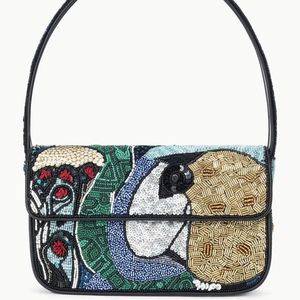 Bolso de Hombro de Estilo Bohemio para Mujer, Hecho a Mano en India, con Cuentas, para la Noche, Compras, Ligero, Ecológico, de Gran Capacidad - Product Image 1