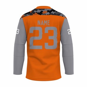Venta al por Mayor de Camisetas de Hockey sobre Hielo Personalizadas, Uniformes de Equipo Sublimados, Transpirables, de Secado Rápido, 100% Poliéster - Product Image 2