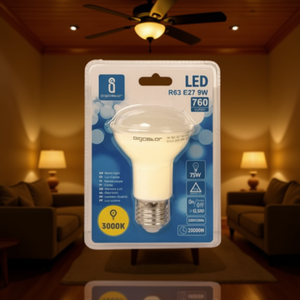 Ampoule LED A5 R63 E27 à économie d'énergie 9W 3000K - Product Image 3