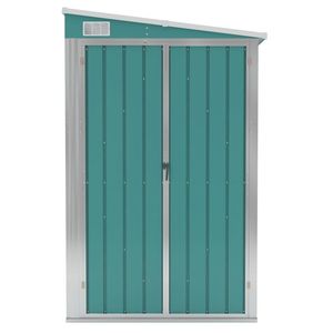 46.5 verde "x 113.4" x 70.1 "casetta da giardino in acciaio zincato struttura di stoccaggio - Product Image 3