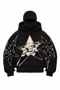 Sweat-shirt décontracté pour homme en coton 100% avec strass, doublure polaire respirante, séchage rapide et confortable – Vente en gros OEM - Product Image 4