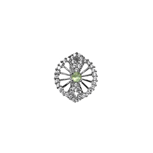 Ensemble de bijoux en argent 925 avec péridot pour femmes, élégant, classique, design simple, cadeau de fête, cadeau de fiançailles, cadeau de diamant - Product Image 2